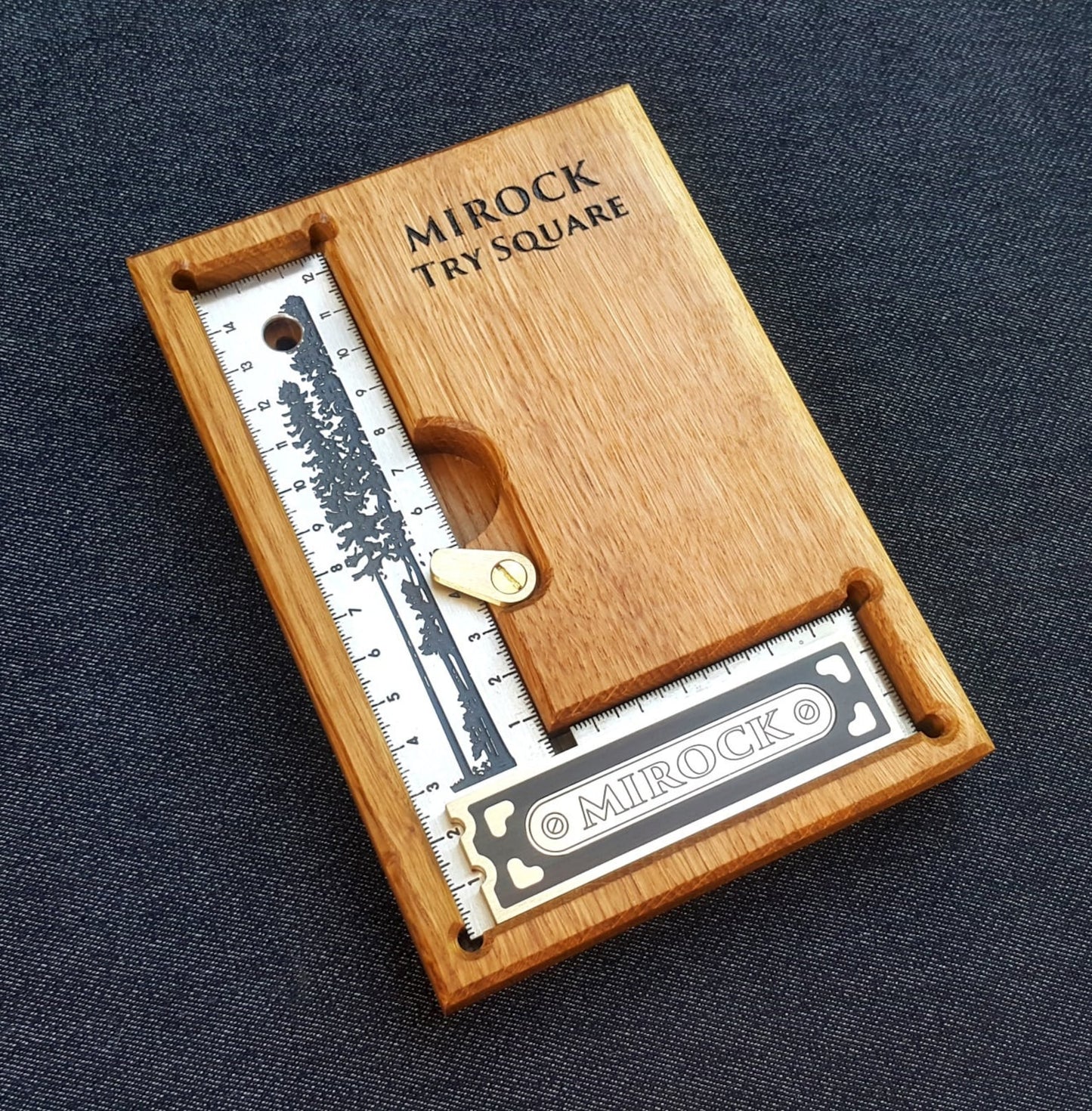 Mirock Brass Try Square Metric 150mm