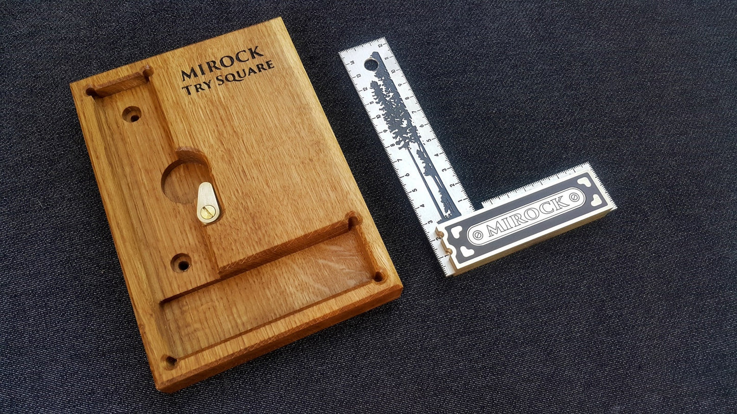 Mirock Brass Try Square Metric 150mm
