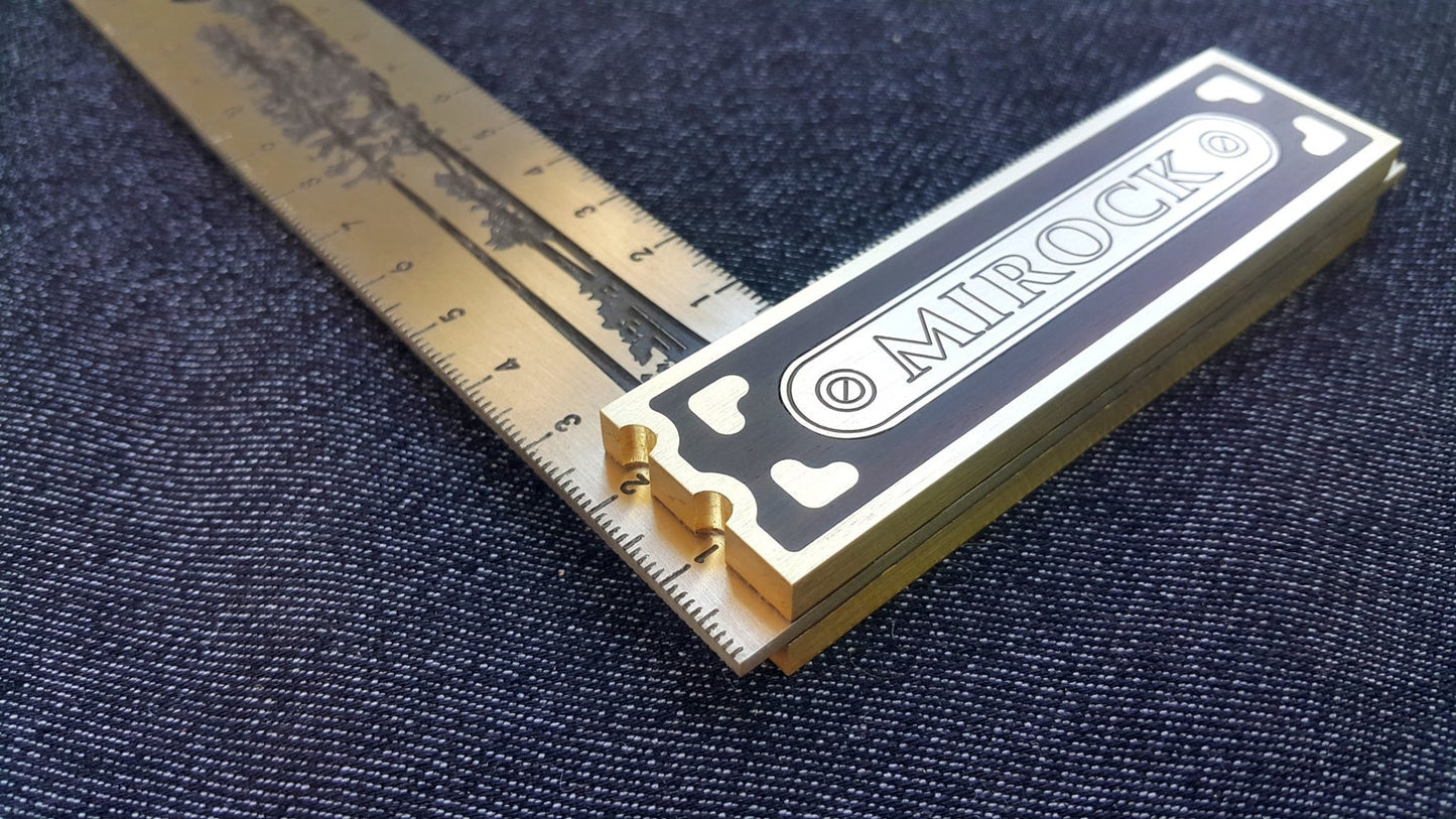 Mirock Brass Try Square Metric 150mm