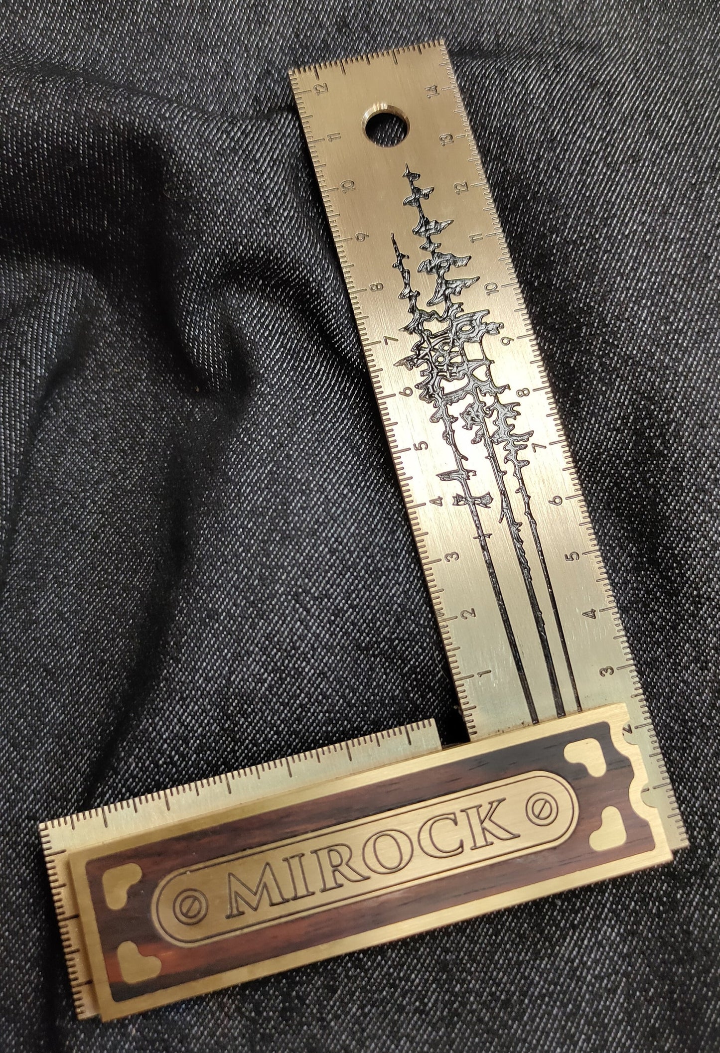 Mirock Brass Try Square Metric 150mm