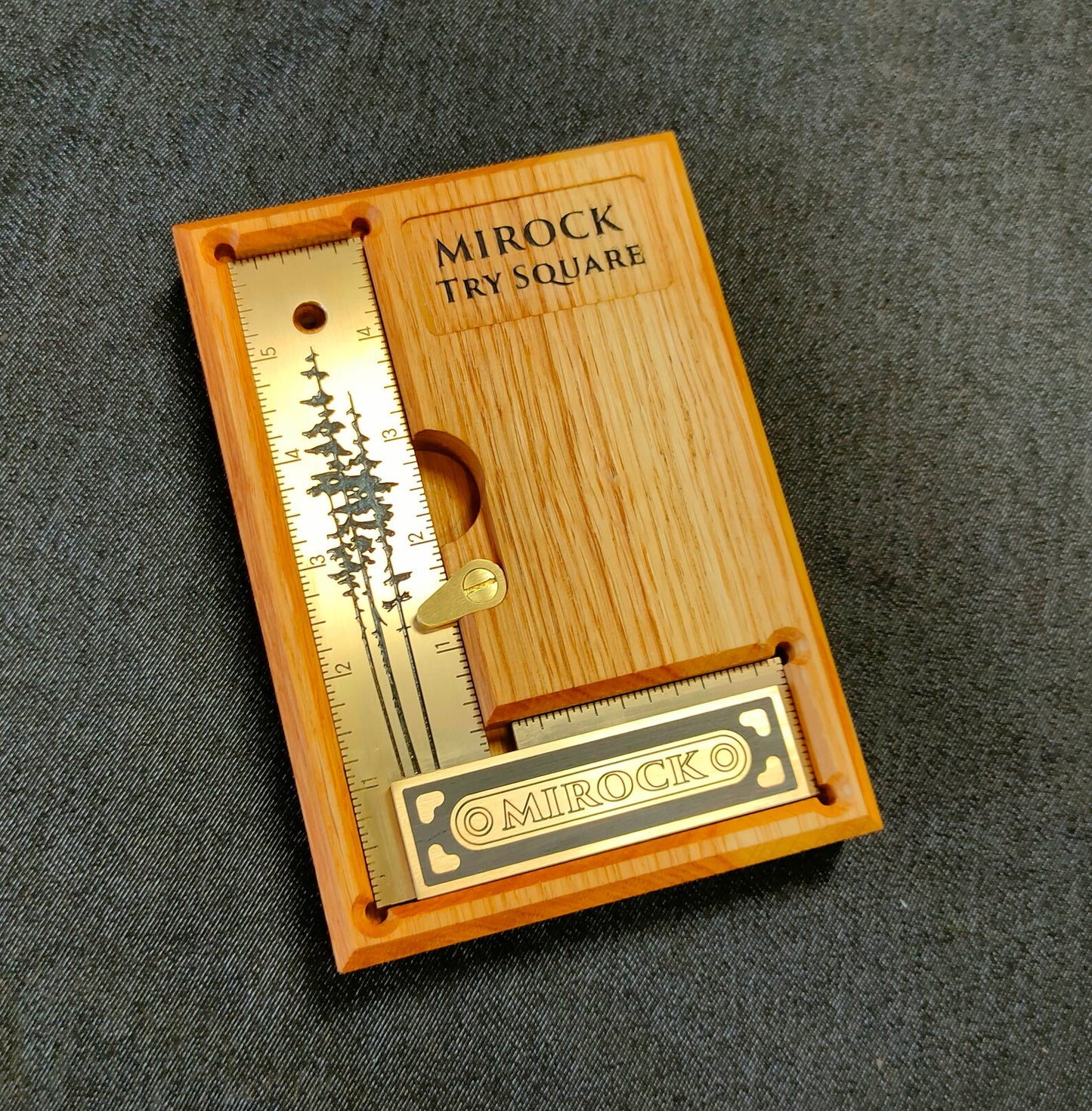 Mirock Brass Try Square Imperial 6″