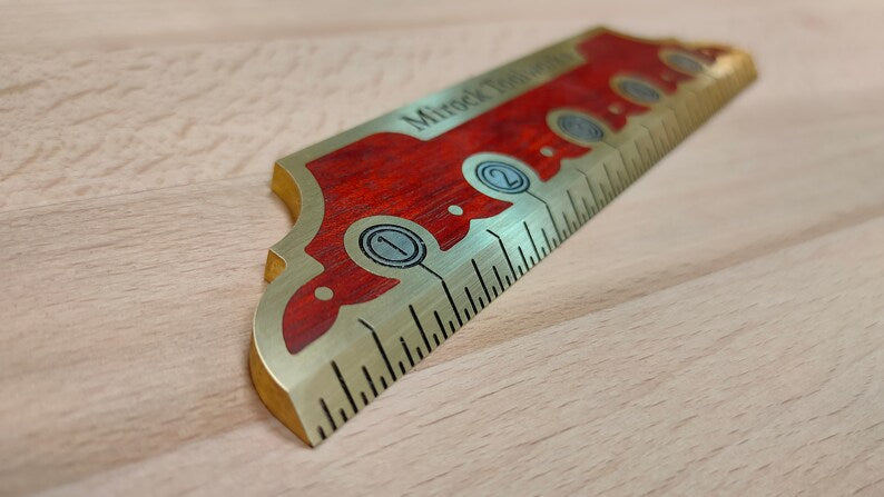 Mirock Vintage Brass Ruler 6″