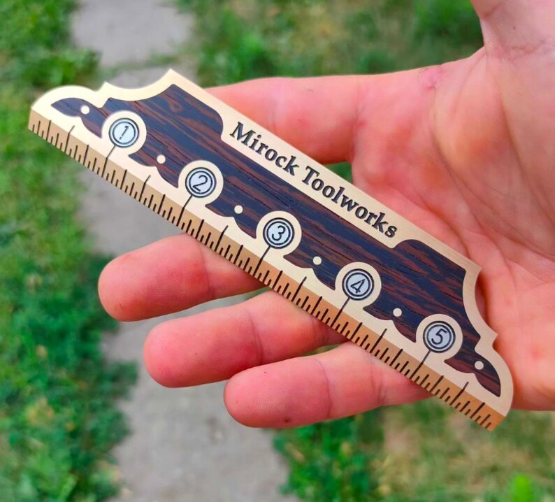 Mirock Vintage Brass Ruler 6″