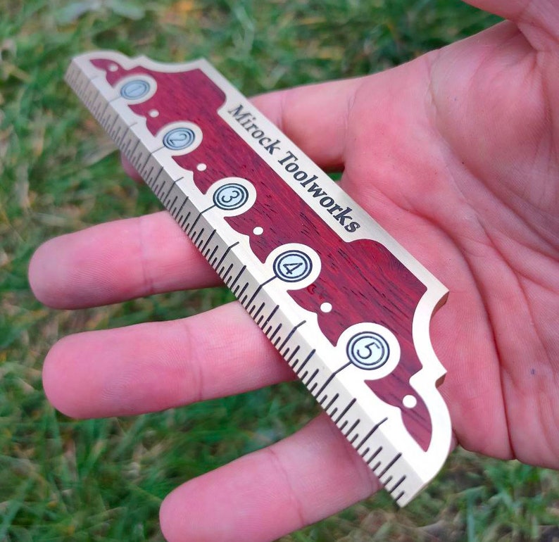 Mirock Vintage Brass Ruler 6″
