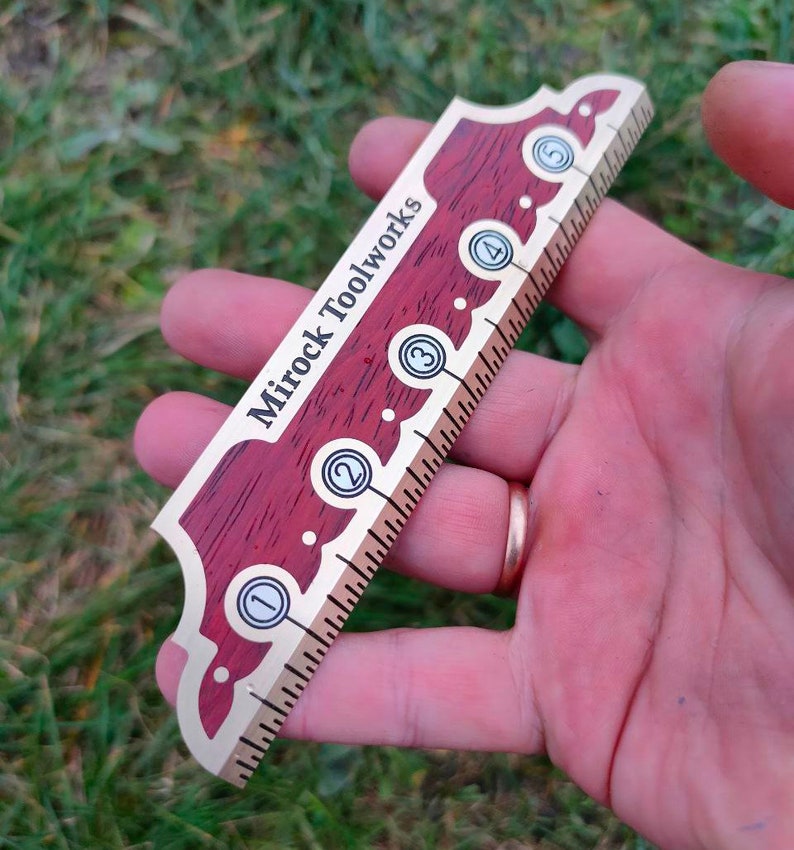Mirock Vintage Brass Ruler 6″