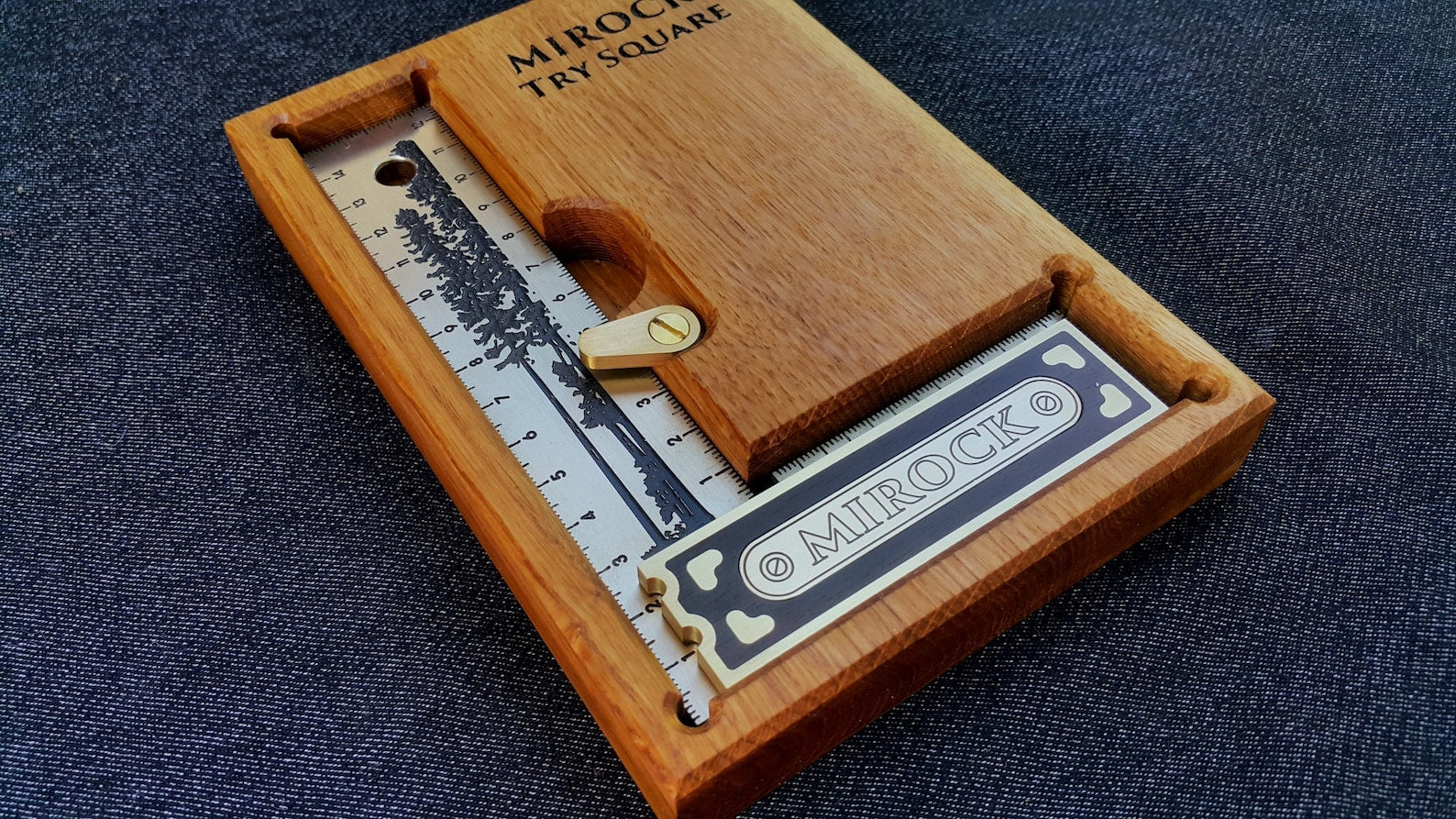 Mirock Brass Try Square Metric 150mm