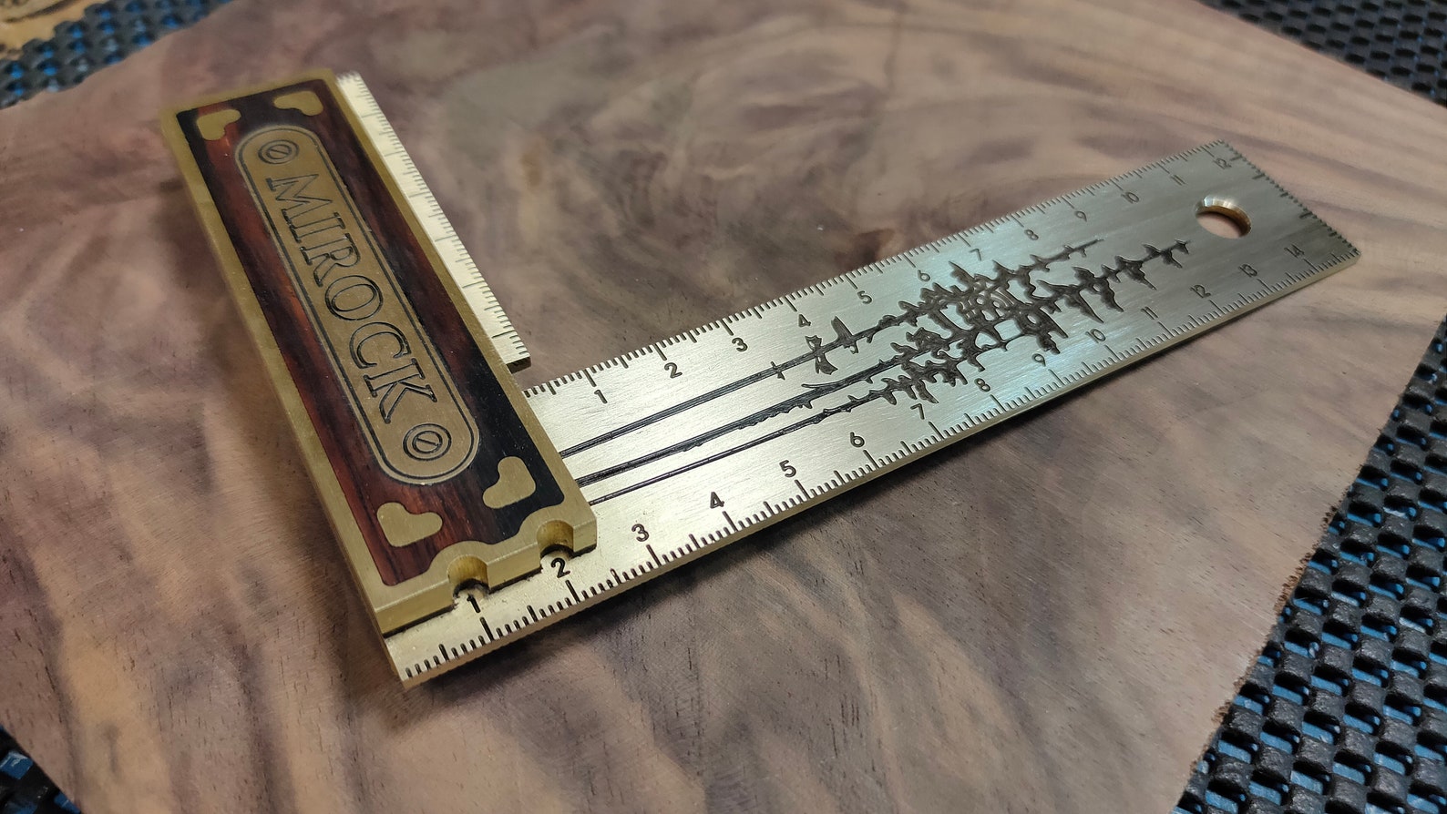 Mirock Brass Try Square Metric 150mm