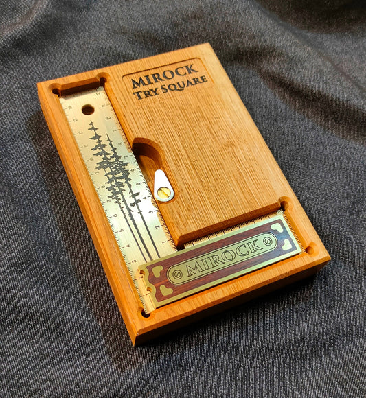 Mirock Brass Try Square Metric 150mm