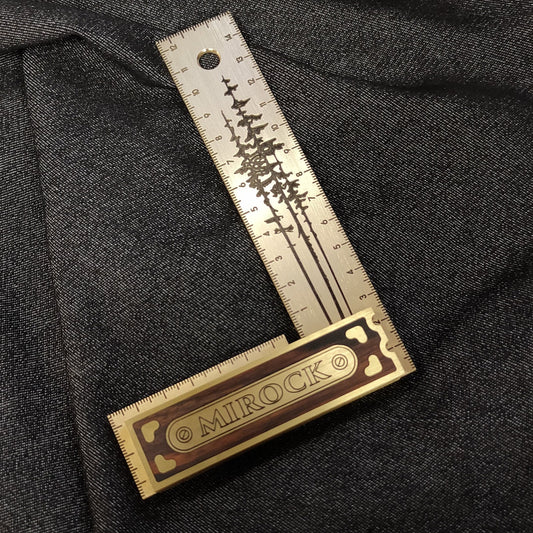 Mirock Brass Try Square Metric 150mm
