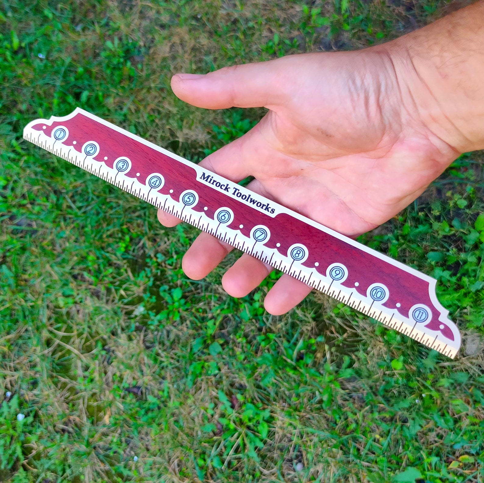 Mirock Vintage Brass Ruler 12″ – Mirock Toolworks