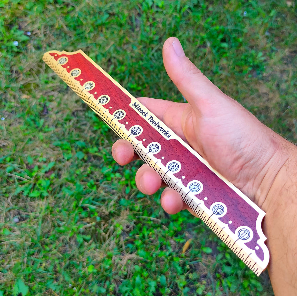 Rock Ruler Mirock Vintage Brass Ruler 12″ – Mirock Toolworks