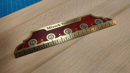Mirock Vintage Brass Ruler 6″