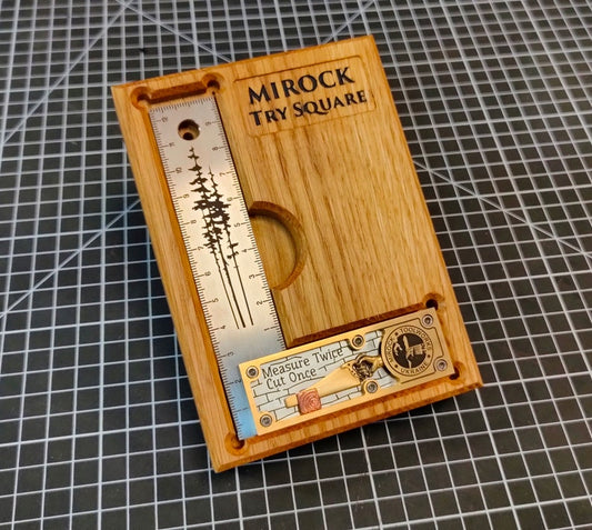 Mirock Try Square Metric 125mm