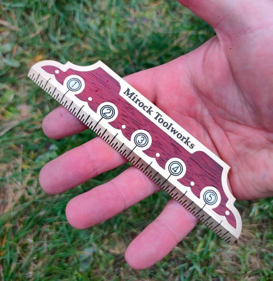 Mirock Vintage Brass Ruler 6″