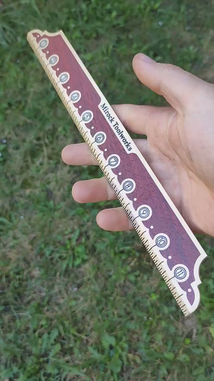 Mirock Vintage Brass Ruler 12″