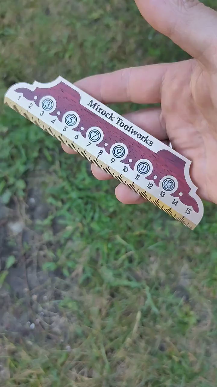 Mirock Vintage Brass Ruler Metric 160mm